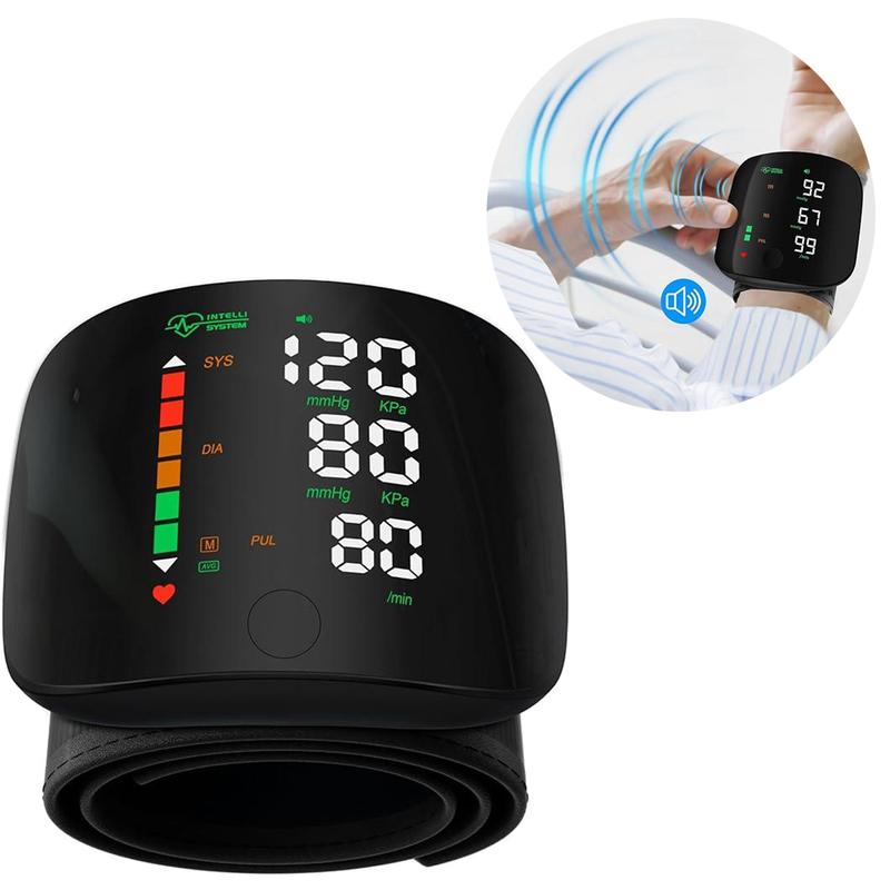 Digital Wrist Blood Pressure Monitor – Touchscreen LED Display