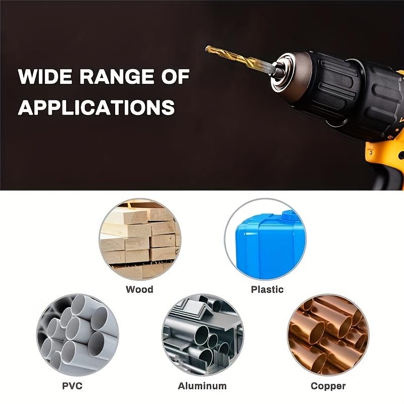 Set of 6 Male Drill Bits M3-M10 – Drill and Thread