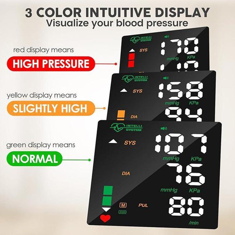 Digital Wrist Blood Pressure Monitor – Touchscreen LED Display