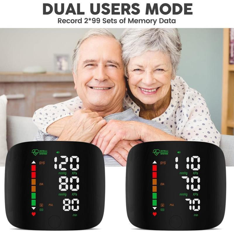 Digital Wrist Blood Pressure Monitor – Touchscreen LED Display