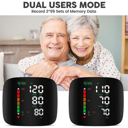 Digital Wrist Blood Pressure Monitor – Touchscreen LED Display