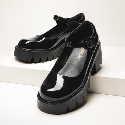Dream Pairs : Escarpins Mary Janes à Plateforme Chunky pour Femme