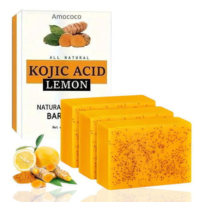 Le Trio Doré : Savon 3x Curcuma, Miel et Citron