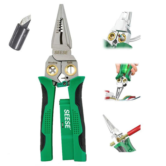 8-in-1 Pliers – Wire Stripper and Electrical Tester