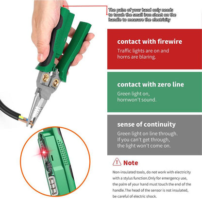 8-in-1 Pliers – Wire Stripper and Electrical Tester