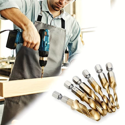Set of 6 Male Drill Bits M3-M10 – Drill and Thread