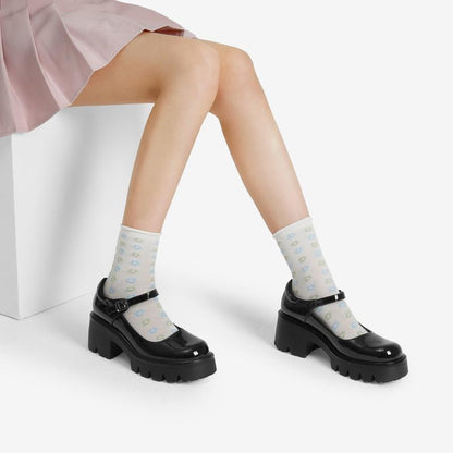 Dream Pairs : Escarpins Mary Janes à Plateforme Chunky pour Femme